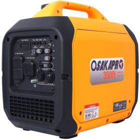 3500 Watt Portable Inverter Generator Gas Powered, EPA Compliant with CO SENSOR, Compact and Lightweight for Home Backup Power, Outdoor Camping, RV an